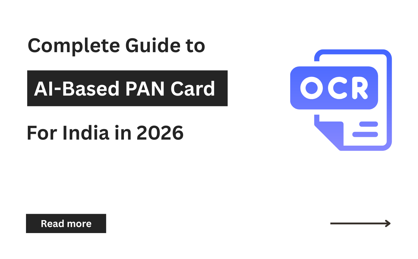PAN Card OCR: Complete Guide to AI-Based PAN Verification & Data Extraction in India in 2026
