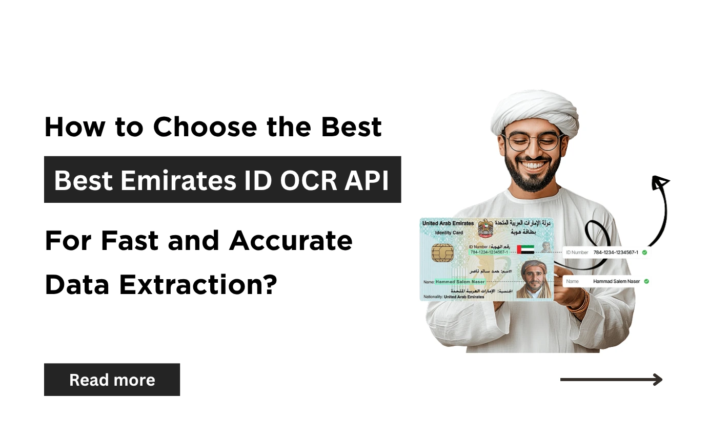 How to Choose the Best Emirates ID OCR API for Fast and Accurate Data Extraction