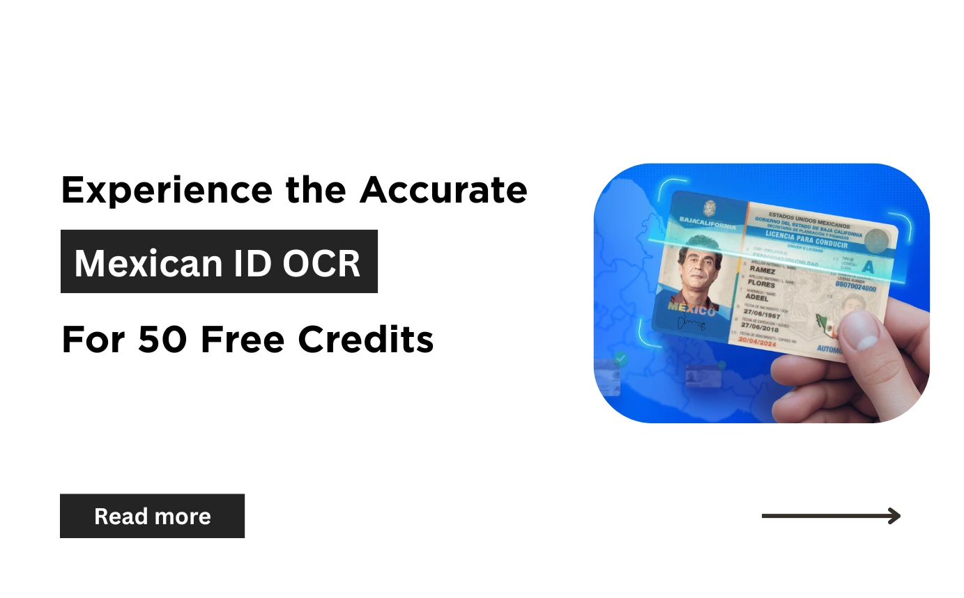 Experience the Accuracy of PixDynamics Mexican ID OCR for 50 Free Credits Using Pixl Trial Platform