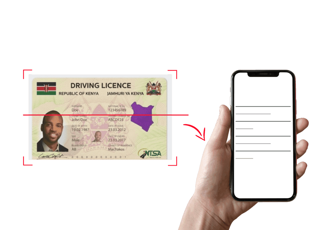 Driving License OCR API Access API SDK For Seamless Integration Kenya