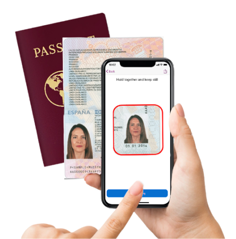 Autenticador de pasaportes de Japón y lector de OCR